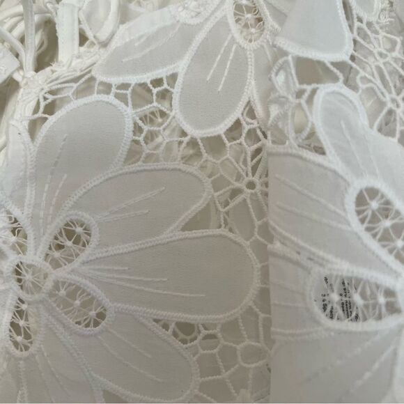 For Love & Lemons Malika Crop Top in White XS NEW MSRP $153 - Picture 11 of 11